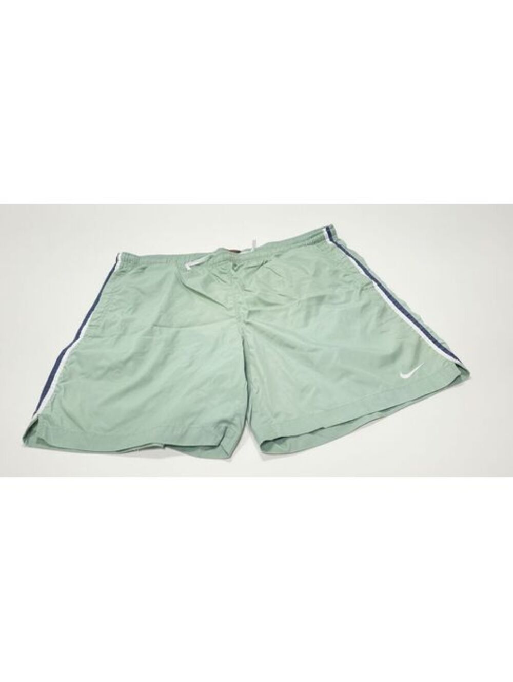 Mens Green Swim Shorts Trunks Built-in Underwear, Size XL, GUC